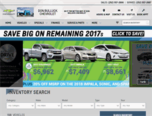 Tablet Screenshot of bulluckchevrolet.com